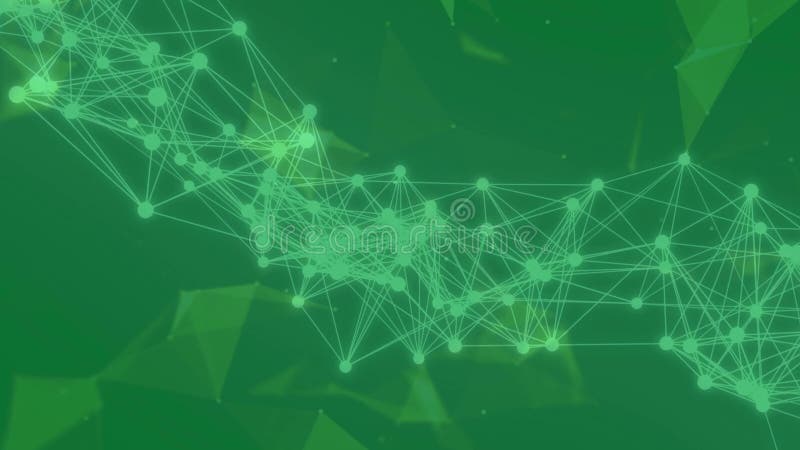 Abstract Plexus Tech Animated Background with Glowing Gold Shiny Lines Dj Loop BG Golden Lines Gold Dots stock illustration