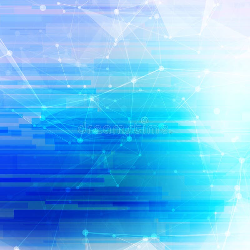 Abstract polygonal blue low poly bright background royalty free illustration