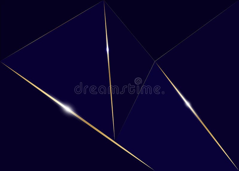 Magic Night Dark Blue Sky with Sparkling Stars Vector Wedding ...