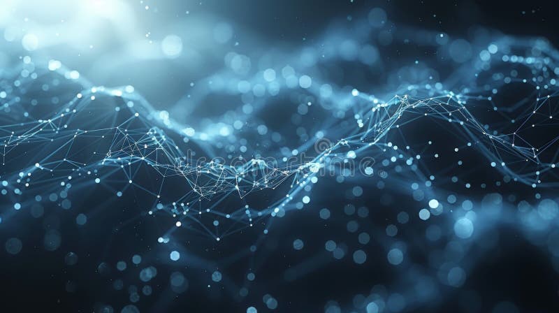 Abstract polygonal space low poly background with connecting dots and lines. Connection structure. Science. Futuristic polygonal stock image