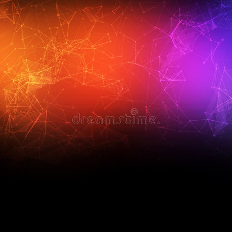 Abstract polygonal space low poly dark background royalty free illustration