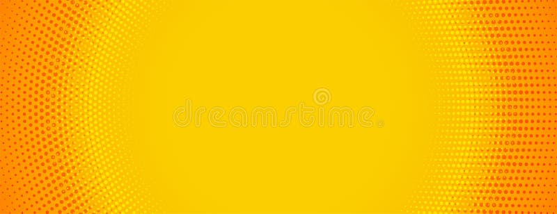 Abstract pop art halftone banner in comic style vector illustration