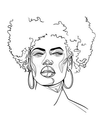 African Woman Drawing Stock Illustrations – 10,410 African Woman ...