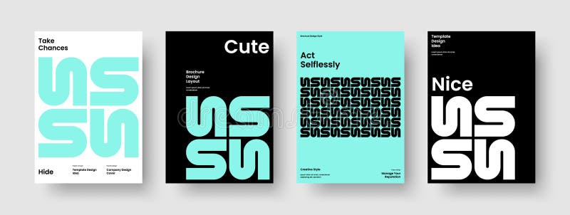 Abstract Poster Template. Creative Banner Design. Modern Business Presentation Layout. royalty free illustration