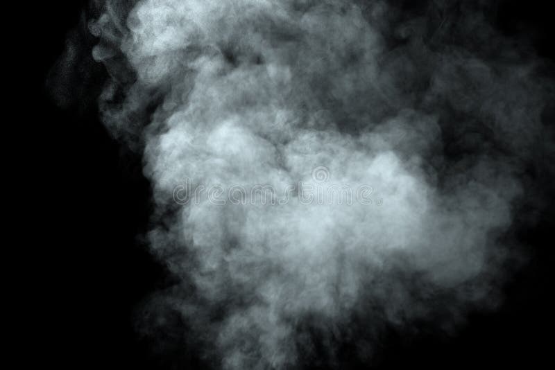Abstract Powder or Smoke Isolated on Black Background Stock Image