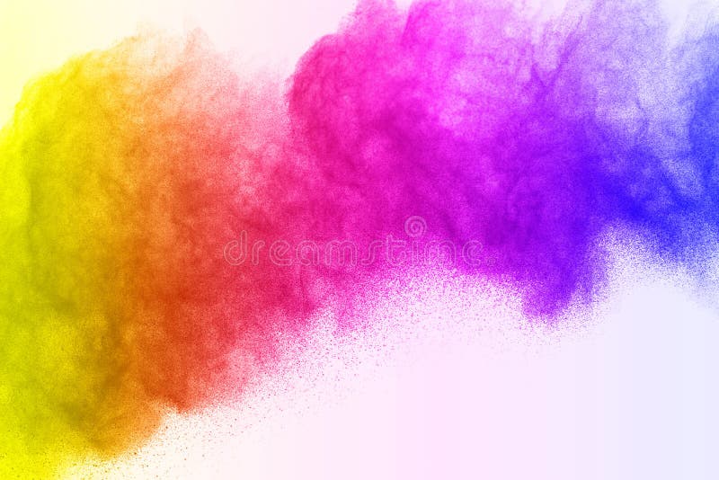 Abstract powder splatted islate on white background,Freeze motion of colorful powder exploding/throwing color stock image Abstract powder splatted islate on white background,Freeze motion of colorful powder exploding/throwing color stock image