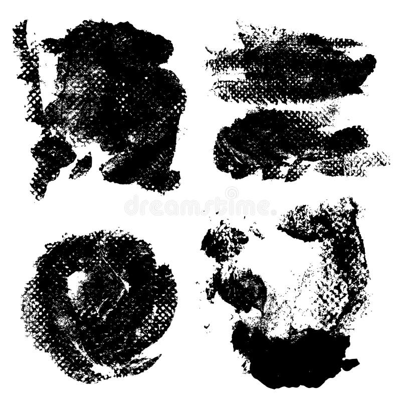 Abstract prints and stains of paint vector illustration