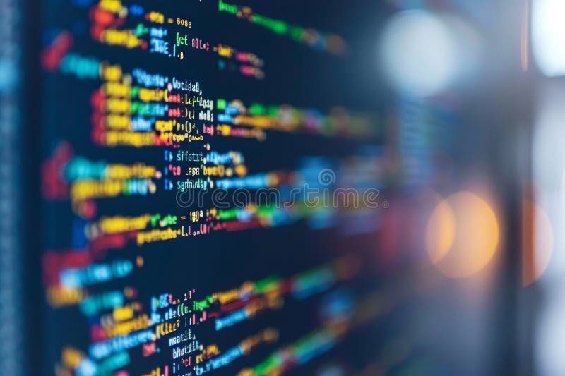 Abstract Programming Code: Software Developers and Computer Scripts. AI generated. Scripts programming stock images, royalty-free photos and pictures
