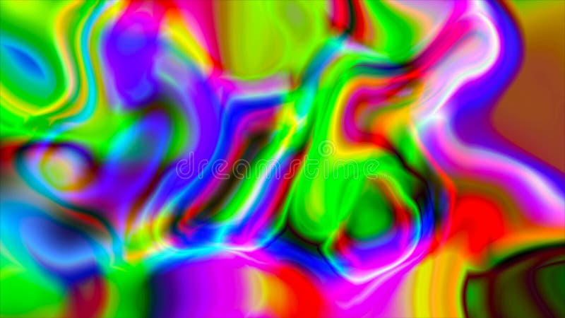 Abstract psychedelic background. 3d render vector illustration