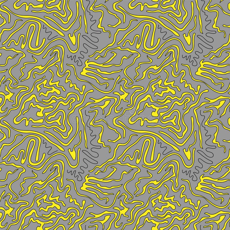 Abstract psychedelic seamless colorful artwork with hand drawn wave patterns royalty free illustration