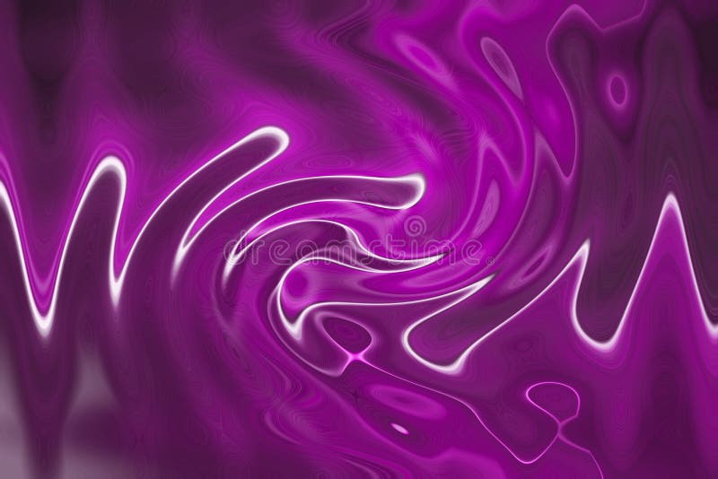 Abstract Purple Background with Curved Lines. Dark Purple Glossy