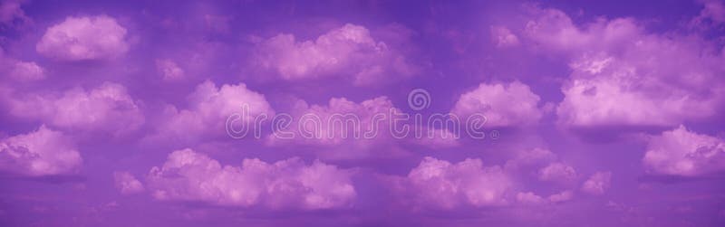 Blue Sky with Fluffy Pink Clouds at Sunset. Purple Sky Background Stock  Image - Image of abstract, eighties: 190916451