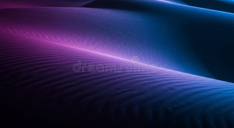 Abstract Purple Blue Glowing Wave Background vector illustration