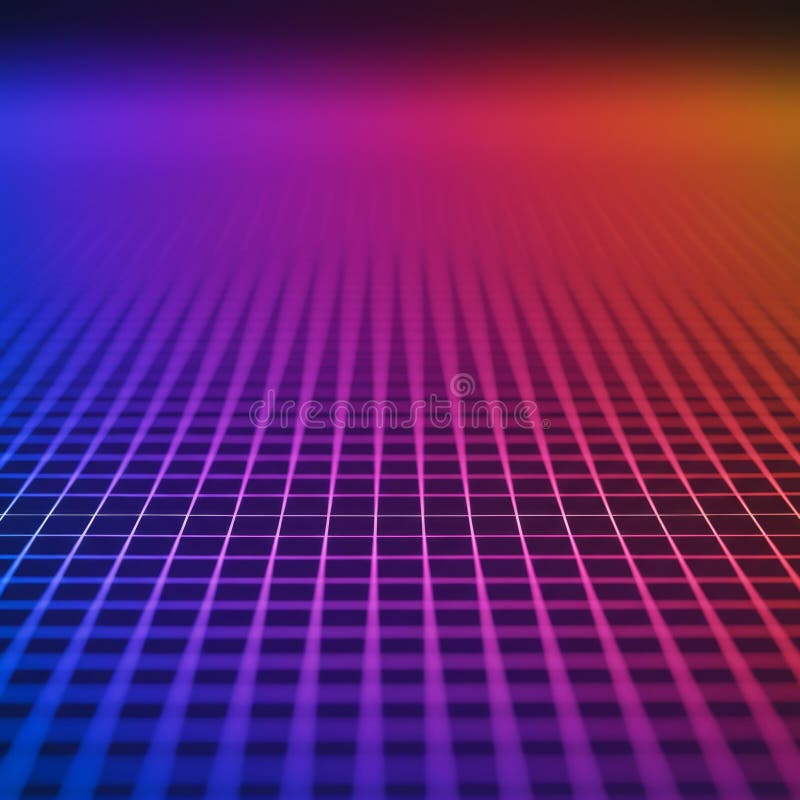 Abstract Purple Blue Red Grid Pattern Background royalty free illustration