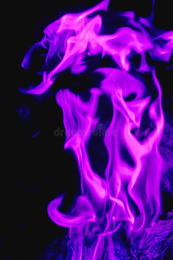 Abstract Purple Fire Flames Stock Photo Image of bright, fire 96147484