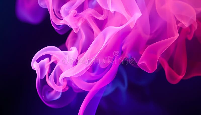 Abstract purple pink smoke, vibrant cloud, Stock Photo, Generative AI royalty free illustration