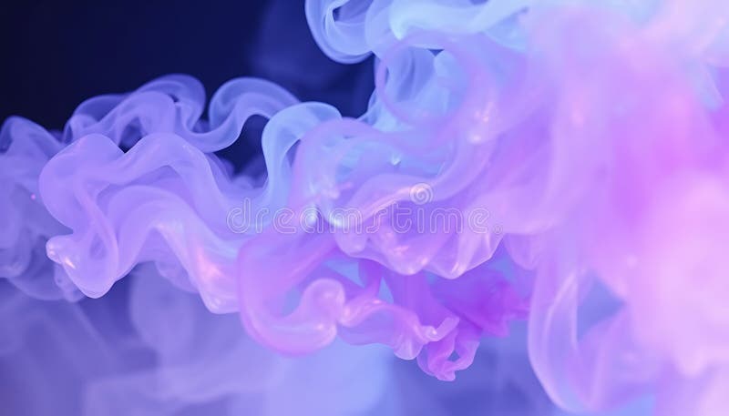 Abstract purple smoke swirls, vibrant color, Stock Photo, Generative AI royalty free illustration