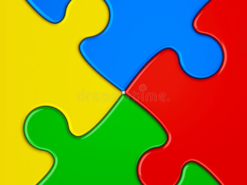 Abstract puzzle background