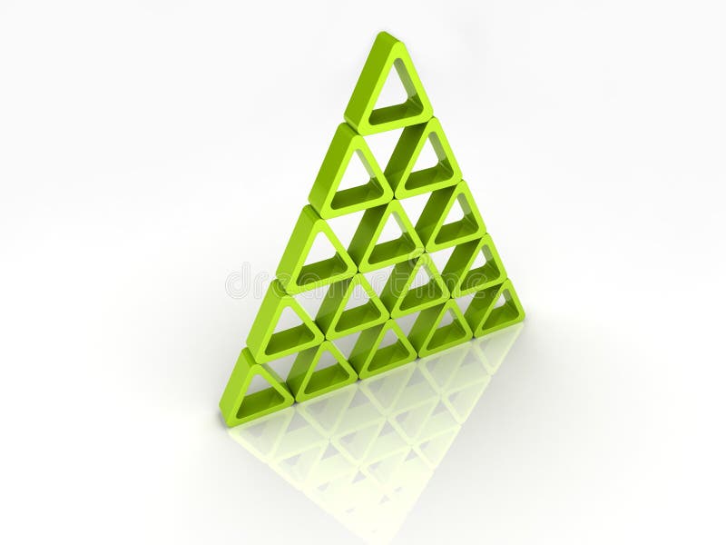 Abstract pyramid stock illustration