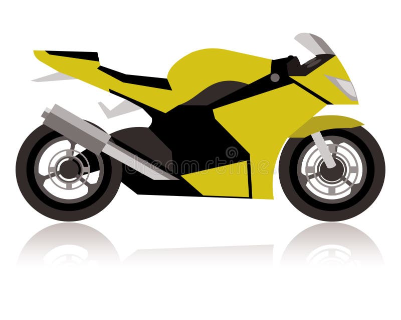 Abstract racing motorcycle royalty free illustration