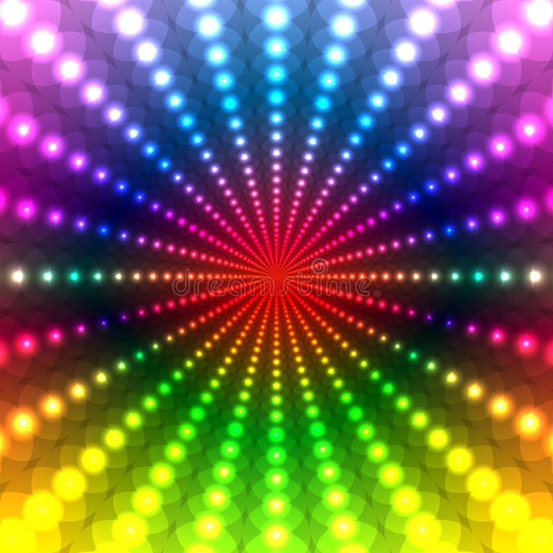 Abstract Rainbow Disco background