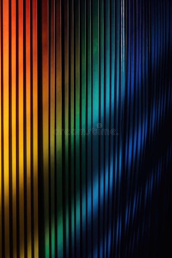 Curcubeul abstract pe suprafața texturată groasă la lumina soarelui, imagine generativă vector illustration