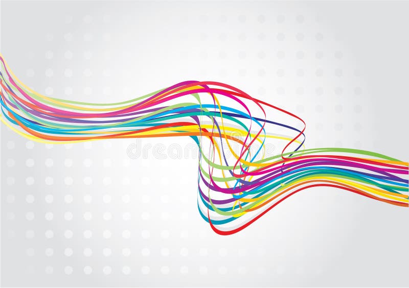 Abstract rainbow wave line vector illustration Abstract rainbow wave line vector illustration
