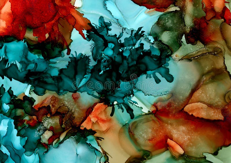 Abstract raster textured turquoise merging orange royalty free illustration Abstract raster textured turquoise merging orange royalty free illustration