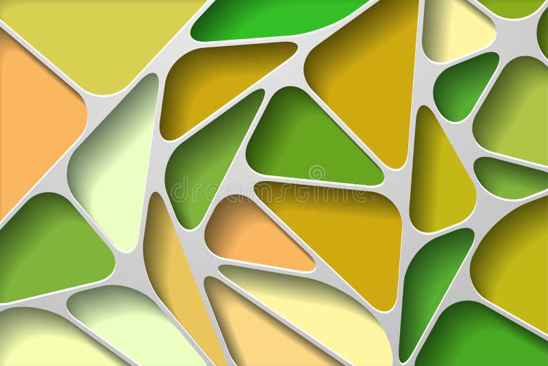 Abstract Realistic Paper Decoration. Vector Illustration Stock Vector