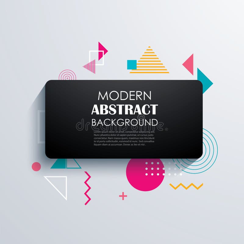Design geometric al dreptunghiului abstract și fundal. royalty free illustration