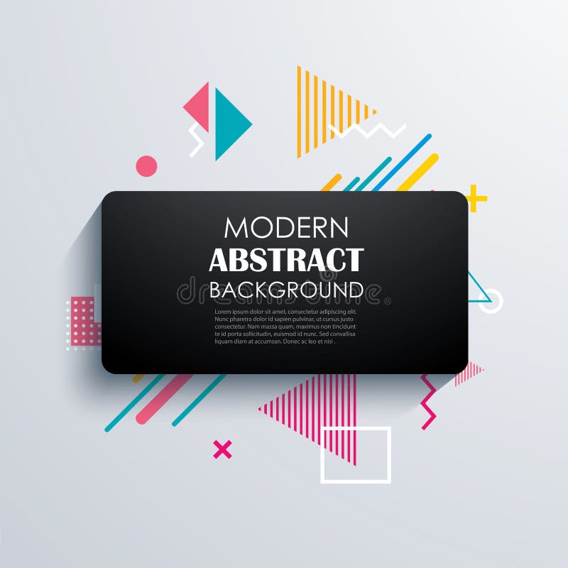 Design geometric al dreptunghiului abstract și fundal. royalty free illustration