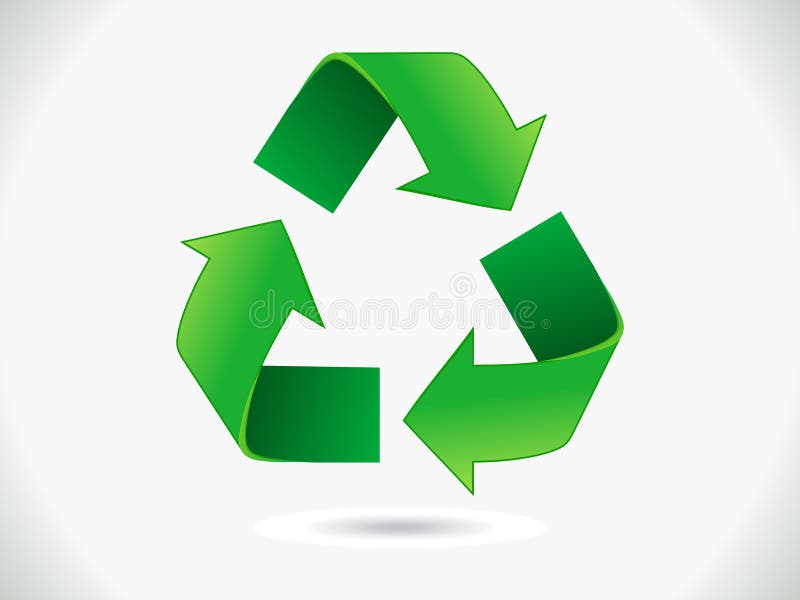 Abstract recycle icon royalty free illustration