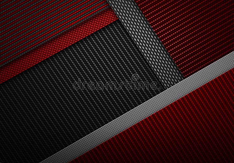 Abstract red black carbon fiber textured material design