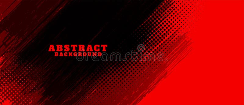 Abstract red and black grunge background design
