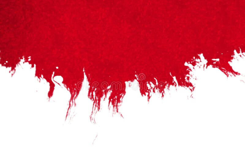 Abstract Red Blood Ink Watercolor Splatter Splash on White Background,  Dangerous Horror or Medical Health Care Stock Illustration - Illustration  of flow, paint: 94436158