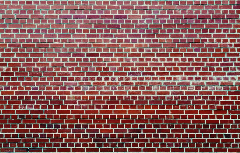 Abstract Red Brick Wall with Textured Pattern and Fullframe Design