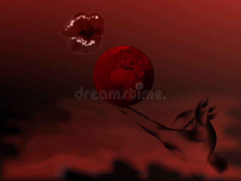 Abstract red dream