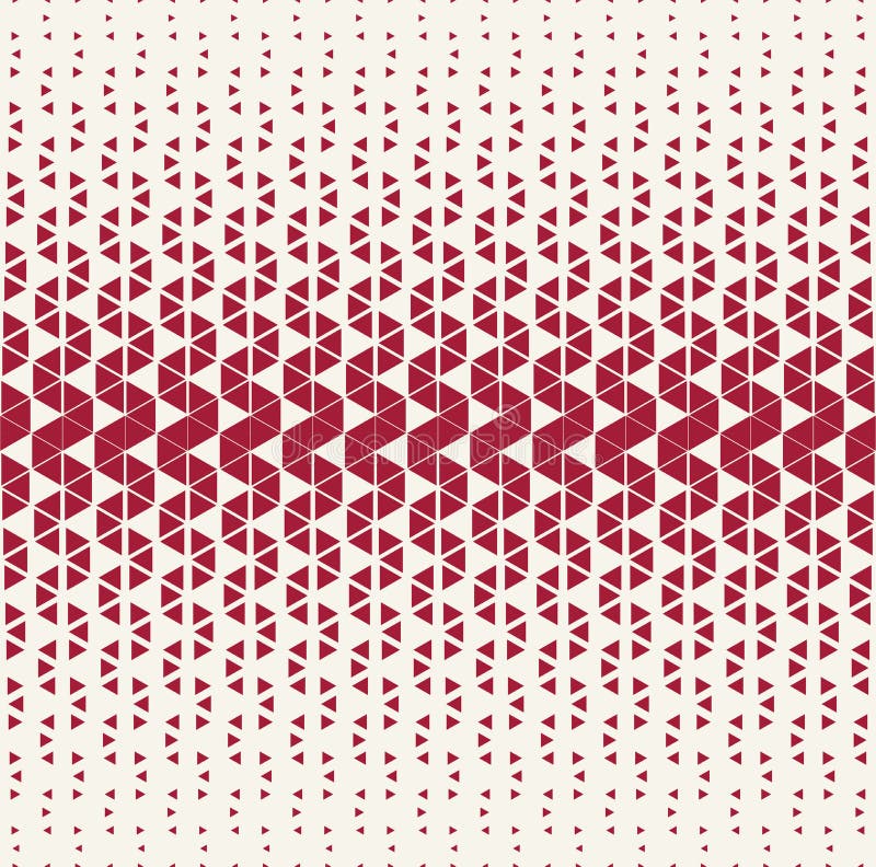 Abstract red geometric halftone triangle gradient pattern vector illustration