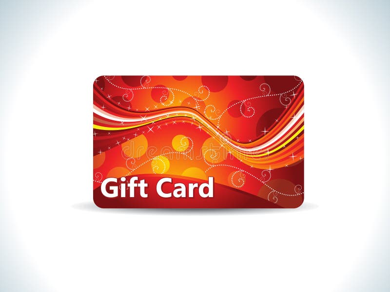 Abstract Red Gift Card Stock Vector. Illustration Of Rainbow - 17558444
