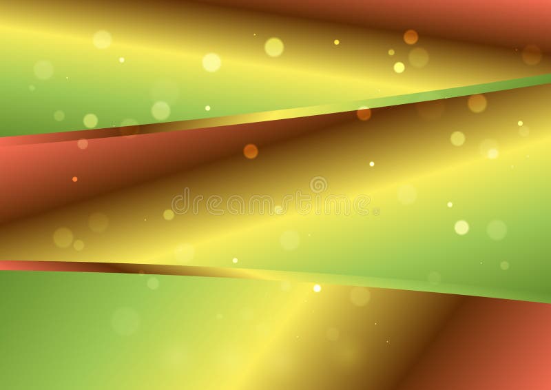 Abstract Red Green and Gold Gradient Background Vector Image Stock
