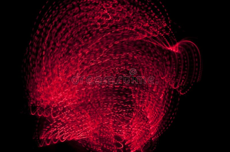 Abstract red light storm