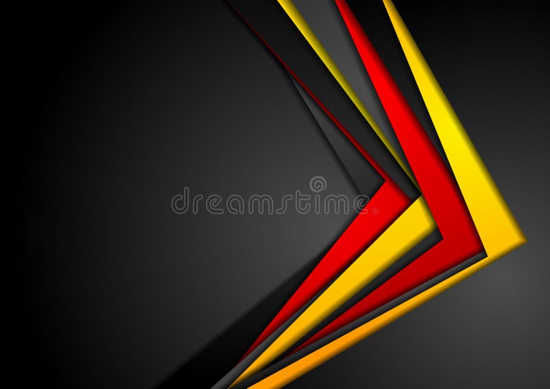 Abstract Red, Orange and Black Corporate Background Stock Vector
