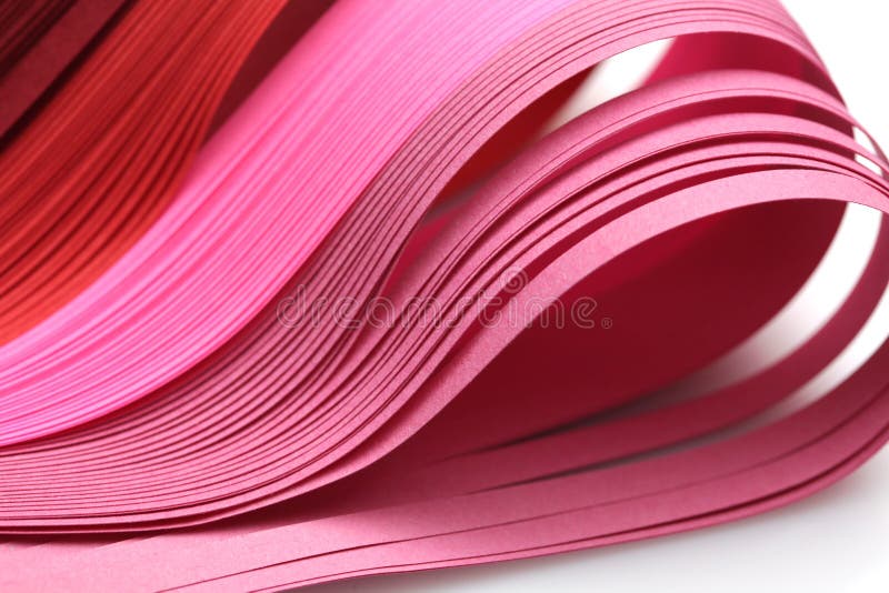 Abstract red and pink color strip paper background stock photography