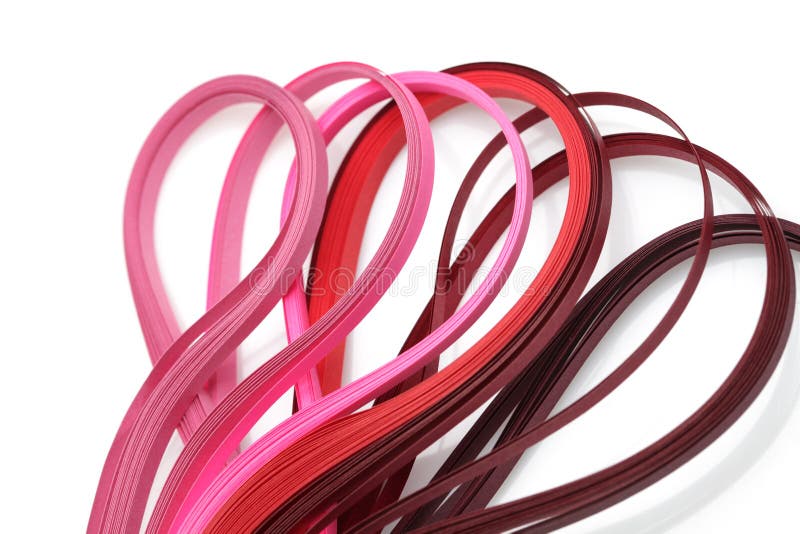 Abstract red and pink color strip paper background stock photo