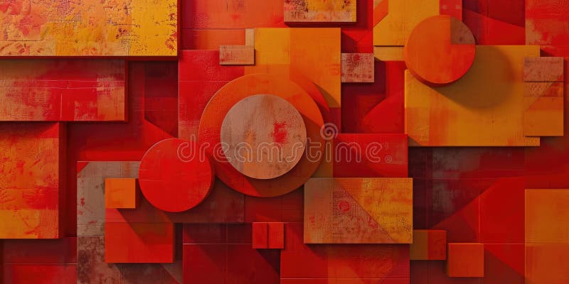 The abstract red shape repetitive pattern polygon geometry in background. AIG51. royalty free stock photos