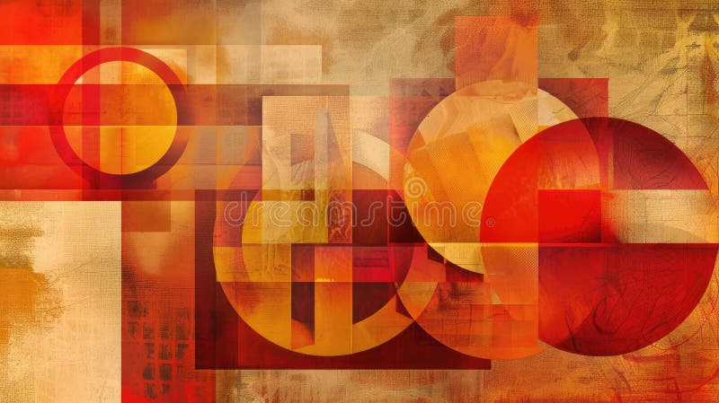 The abstract red shape repetitive pattern polygon geometry in background. AIG51. royalty free stock photography