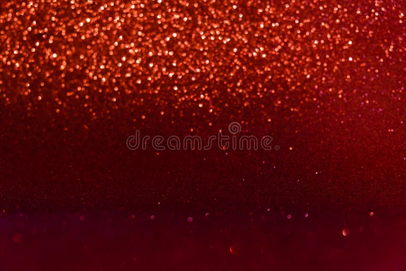 Abstract red sparkling bokeh background. Top horizontal view copyspace. royalty free stock photo
