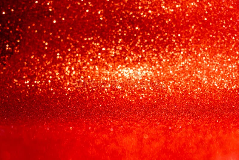 Abstract red sparkling bokeh background. Top horizontal view copyspace royalty free stock photography
