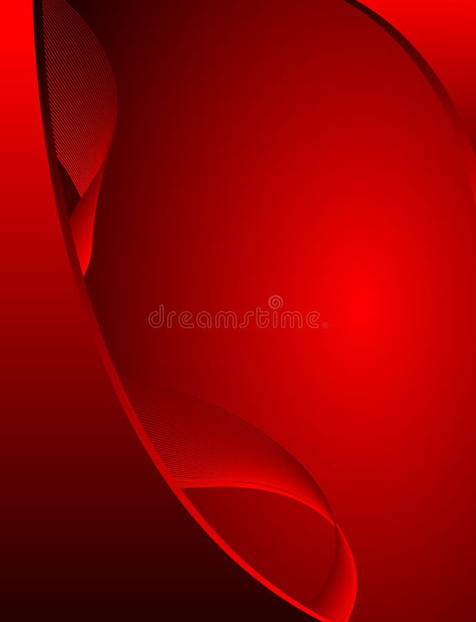 Abstract red wavy design