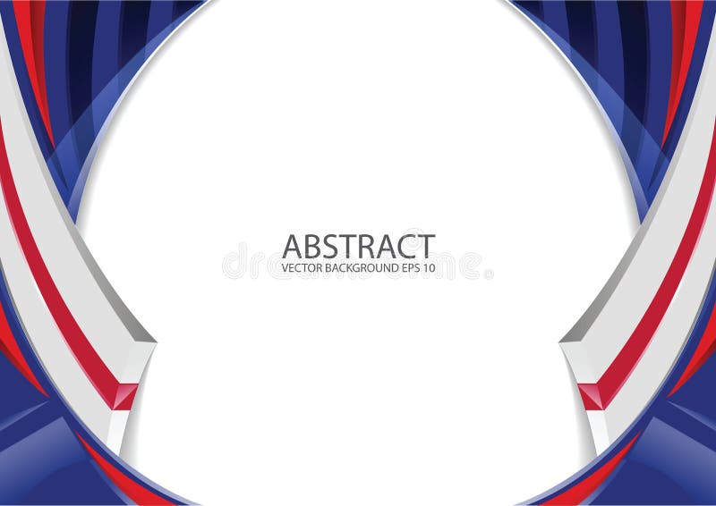 Abstract red white blue background vector illustration